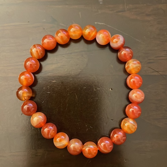Bracelets stretchy all 3 of stones seashell and glass NWOT - Picture 2 of 4